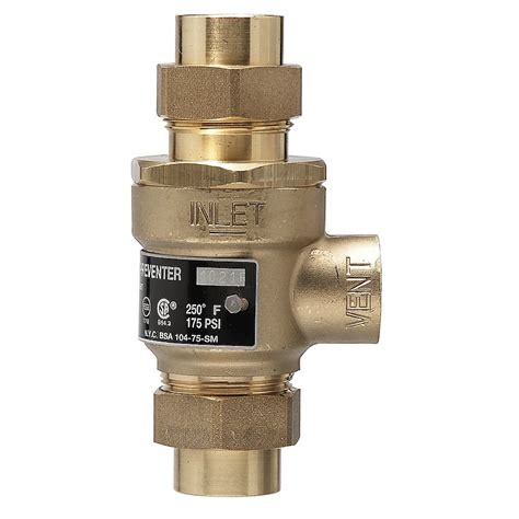 Watts Copper Backflow Preventer for Hot Water Hydronic Baseboard Heater ...