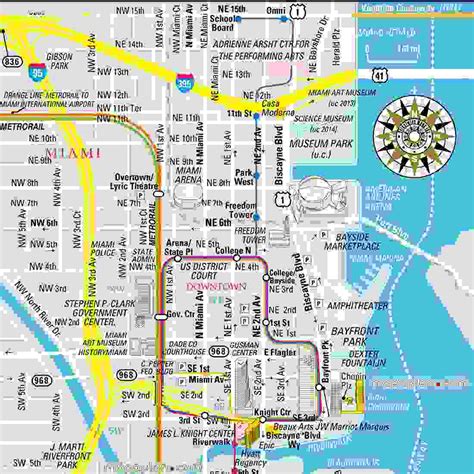 Downtown Miami Map