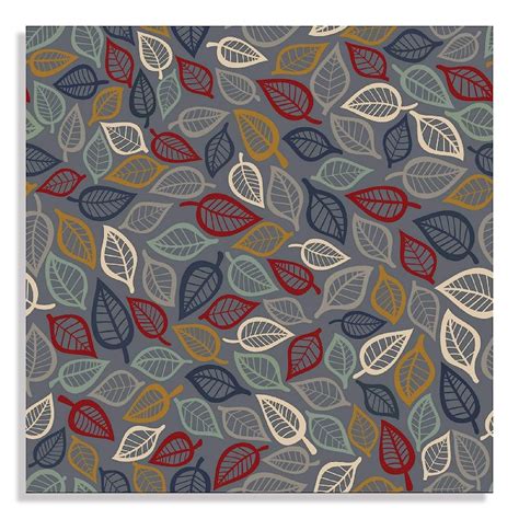 Canvas Wall Art Painting Grey Pattern Leaves UnFramed Decor for Home ...