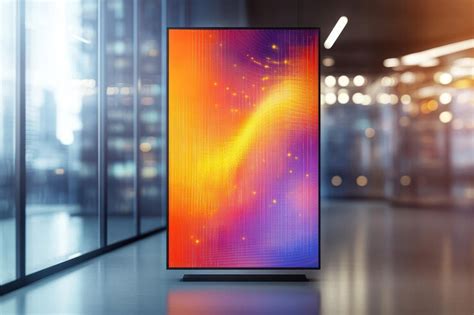 Creative digital poster mockup with bold colors | Premium AI-generated ...