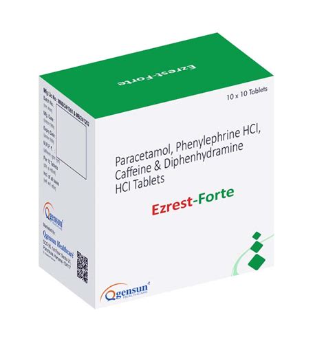 EZREST FORTE - Each uncoated Tablet Contains : Paracetamol 500 mg ...