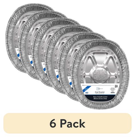 (6 pack) Mainstays Giant Oval Rack Roaster 16" x 13.13" x 3.13" 1 Count ...