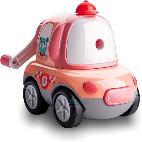Sharpener for Kids – Toy Car Shaped Pencil Sharpener with Moving Wheel ...