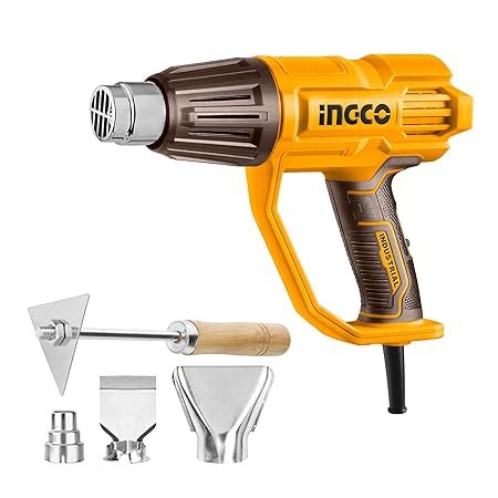 INGCO Heat Gun, 2000W Heavy Duty Hot Air Gun Heat Gun with Overload ...