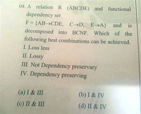 Databases: BCNF decomposition