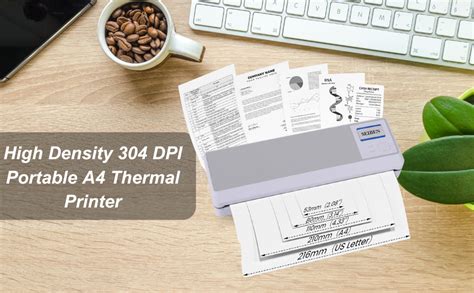 SEIBEN High Density 304 DPI Portable A4 Thermal Printer, Bluetooth ...