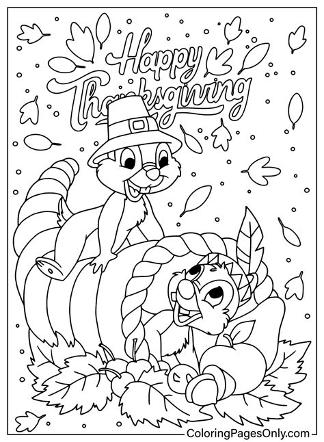 30 Disney Thanksgiving Coloring Pages - ColoringPagesOnly.com