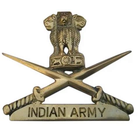 Metal Badges - Brass Indian Army Badges Manufacturer from New Delhi