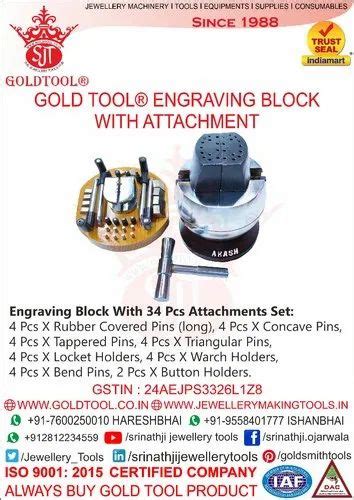 Jewellery Engraving Tools - Gold Tool Engraving Block With Attachment ...