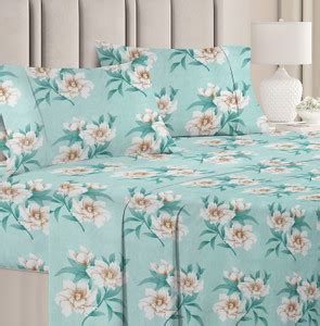 VAS COLLECTIONS Cotton Double Flat 160 TC Floral Bedsheet - Buy VAS ...