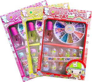 Paaroots Pack of 10 Nail Art Kit with 12 Artificial Nails with Tools ...