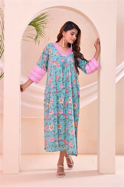 New Arrivals | Kaftan Style Nighty | The Saffron Saga – thesaffronsaga