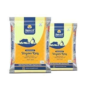 Swaaza Biryani King - Ideal Biryani Basmati Rice 2 kg, Long Grain ...