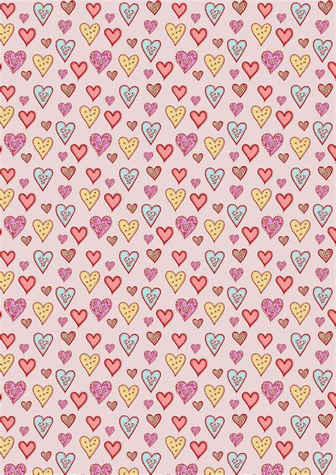Buy 1 x A4 Printed Sheet of Hearts on Pink Background Edible Wafer ...