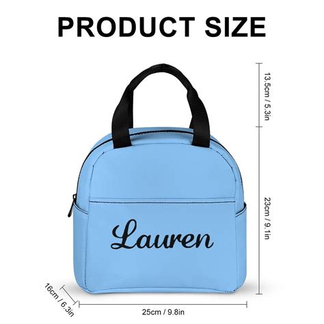 Custom Lunch Bag Personalized Zipper Lunch Bag Reusable Lunch Tote ...
