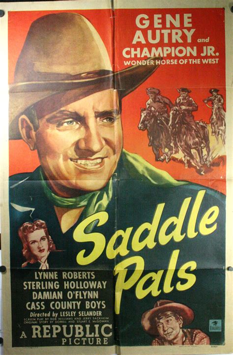 SADDLE PALS, Original Gene Autry Movie Poster
