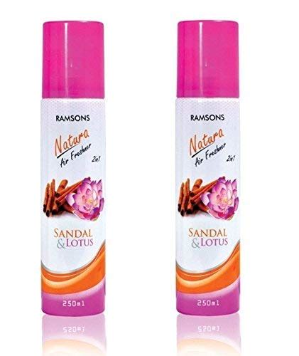 Ramsons Floral Sandal Lotus Combo Air Freshener, 250 ml (Pack of 2 ...