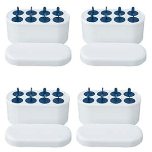 Kuber Industries Set of 8 Round Popsicle Mould|Reusable Ice Tray for ...