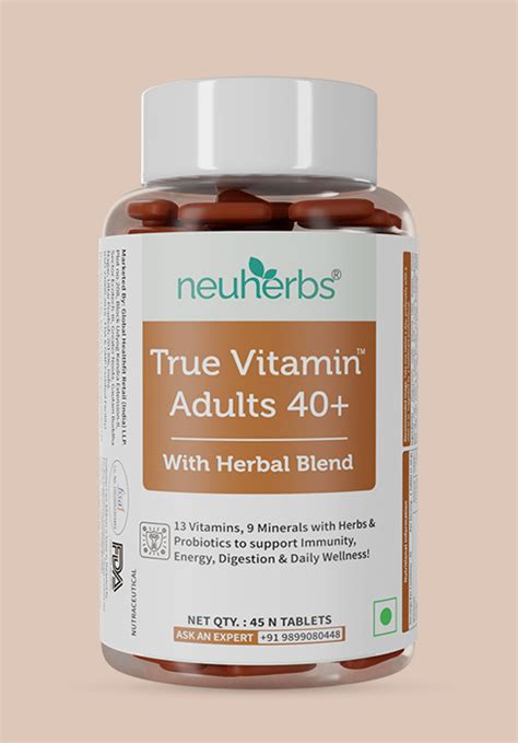 Neuherbs True Vitamin With Iodine Multivitamin With Zinc, Vitamin C ...