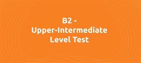 Image result for Upper Intermediate English Level Test