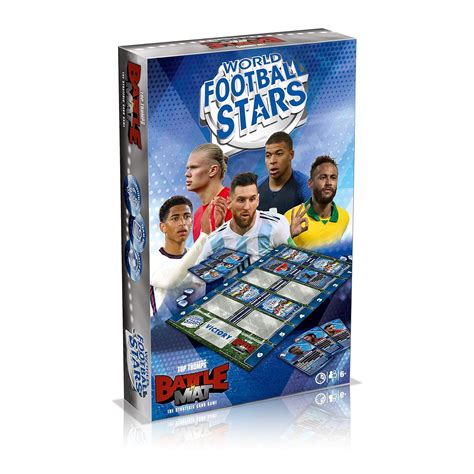 Top Trumps World Football Stars Battle Mat Card Game, Play with Your ...