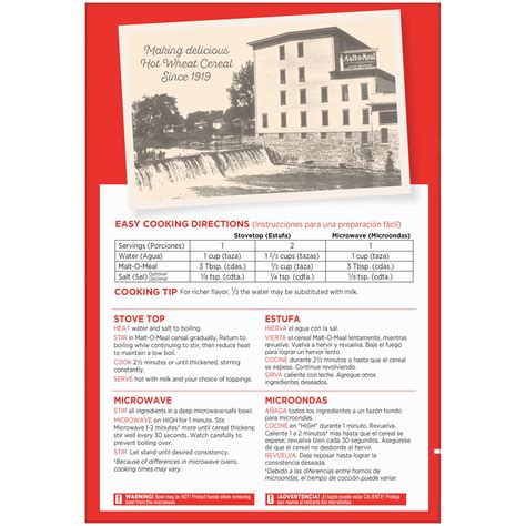 Malt-O-Meal Hot Wheat Cereal Original 28 oz. (Pack of 14) - Walmart.com