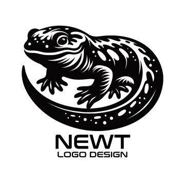 Newt vector logo design | Premium Vector
