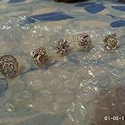 Buy Charms Combo of 6 Stylish 18K Gold Plated Crystal Stud Earrings For ...