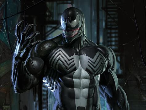 Venom Comic Fury: HD Wallpaper Marvel Icon by Alex Malveda