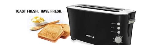 Havells Feasto 1350W 4 Slice Pop-up Toaster