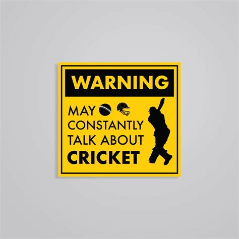Talk About Cricket Stickers - Fun and Playful