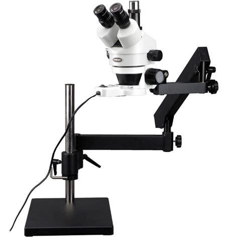 Amscope Sm 7tz Frl Professional Trinocular Stereo Zoom Microscope Wh10x ...