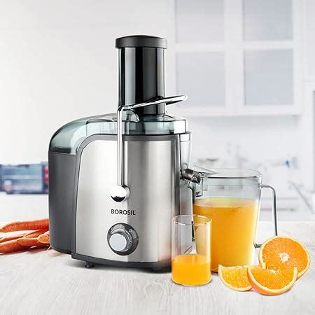 Borosil Primus Plus Juicer, 800 W, Stainless Steel Centrifugal Juicer ...