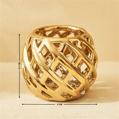 Buy Stellar Fantasy Mika 3Pcs Stoneware Vase and T-Light Holders Set ...