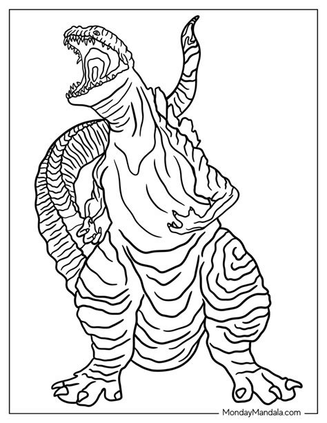Godzilla Coloring Pages Printable [2025]