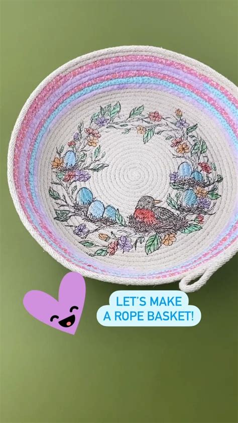 Image result for Clothesline Rope Basket Tutorial