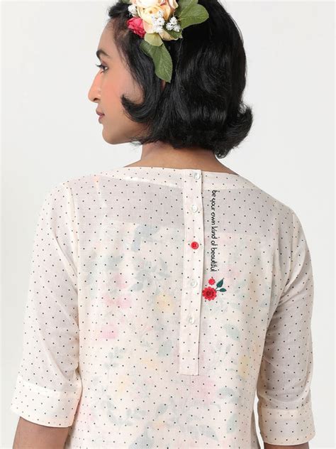 Black organic cotton mandarin collar pleated dress with embroidery-msg ...