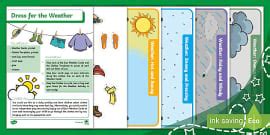 Dress for the Weather Paper Doll Cut and Paste Activity