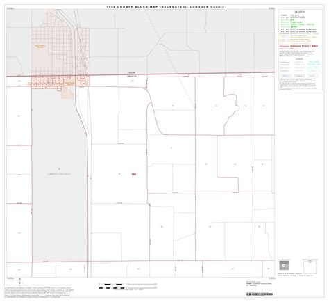 1990 Census County Block Map (Recreated): Lubbock County, Block 4 ...