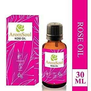 AromSoul 100% Narural & Pure Rose Essential Oil 30 ML (Gulab Oil ...