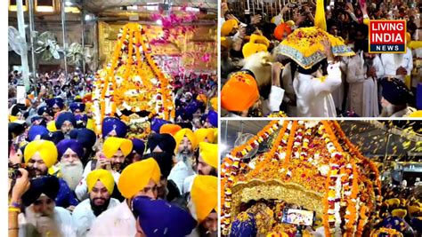Amritsar Hola Mohalla: अमृतसर सचखंड श्री हरमंदिर साहिब में फूलों ...