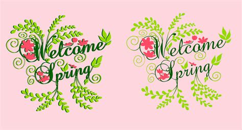 Springtime holiday seasonal quotes and wishes icons. Vector isolated ...