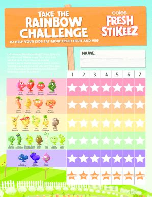 Fillable Online Coles Fresh Stikeez Opening #4 Rare Found & Poster ...