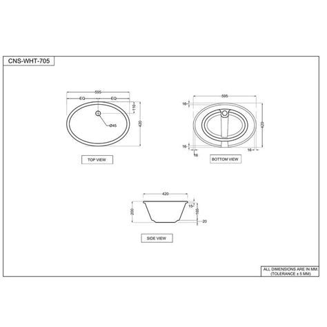 Jaquar Continental Under Counter Basin (CNS-WHT-705) | iRely.in Bangalore