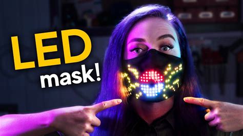 I made a glowing face mask with LEDs!
