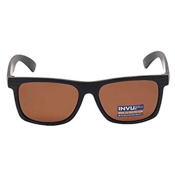 INVU Polarized Rectangular Men's Sunglasses - (B2637A|55|BROWN Color ...