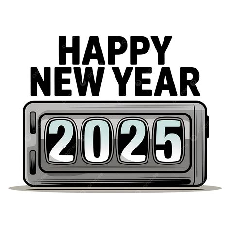 Happy New Year 2025 Countdown Flip Clock Design, Happy New Year 2025 ...