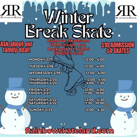 Winter Break Skate, 1109 Lincoln Avenue, Lockport, NY, United States ...