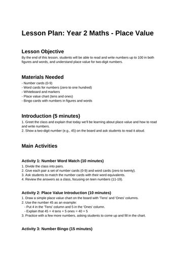 Image result for Year2 Week 2 Maths Lesson