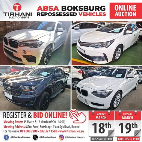 Absa Bank Repossessed Cars For Sale S.A Bank Repossessed Vehicles